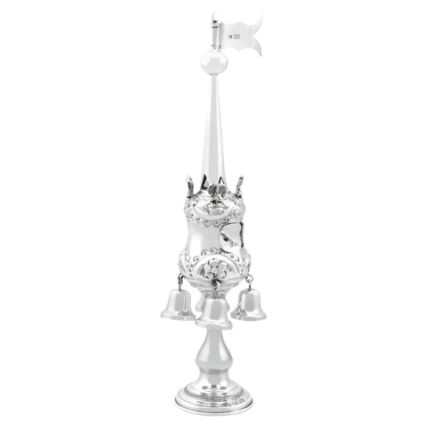 Antique 1915 Sterling Silver Spice Tower For Sale