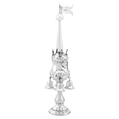 Torre de especias antigua de plata de ley de 1915
