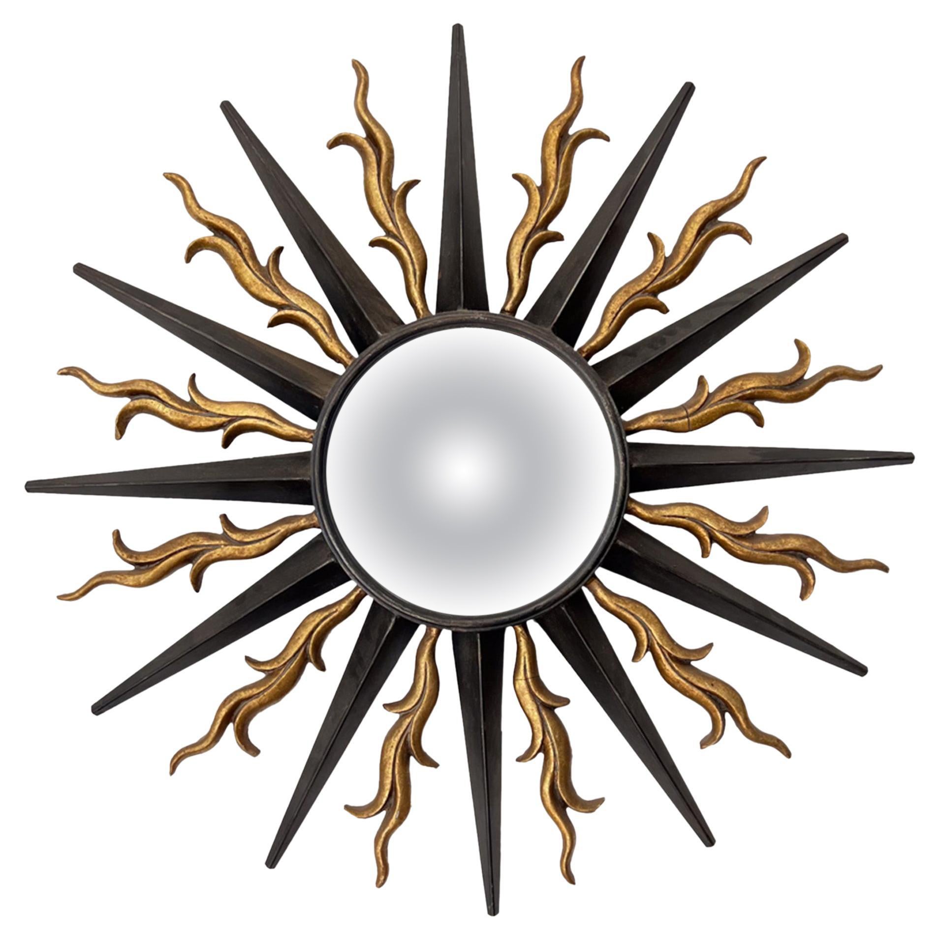 French Midcentury Sunburst Mirror