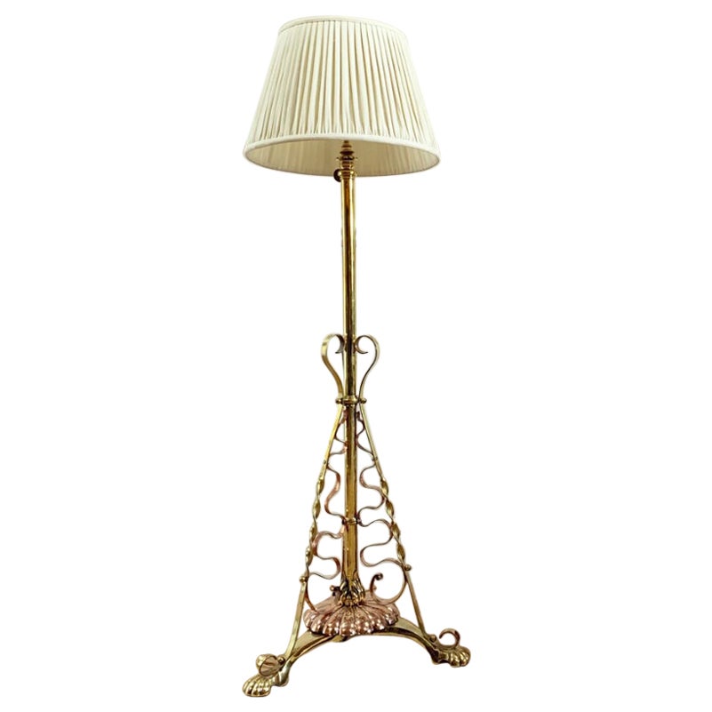 A Fine Arts & Crafts Standard Lamp For Sale