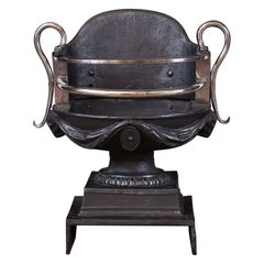 Antique 19th Century Cast Iron Coal Grate
