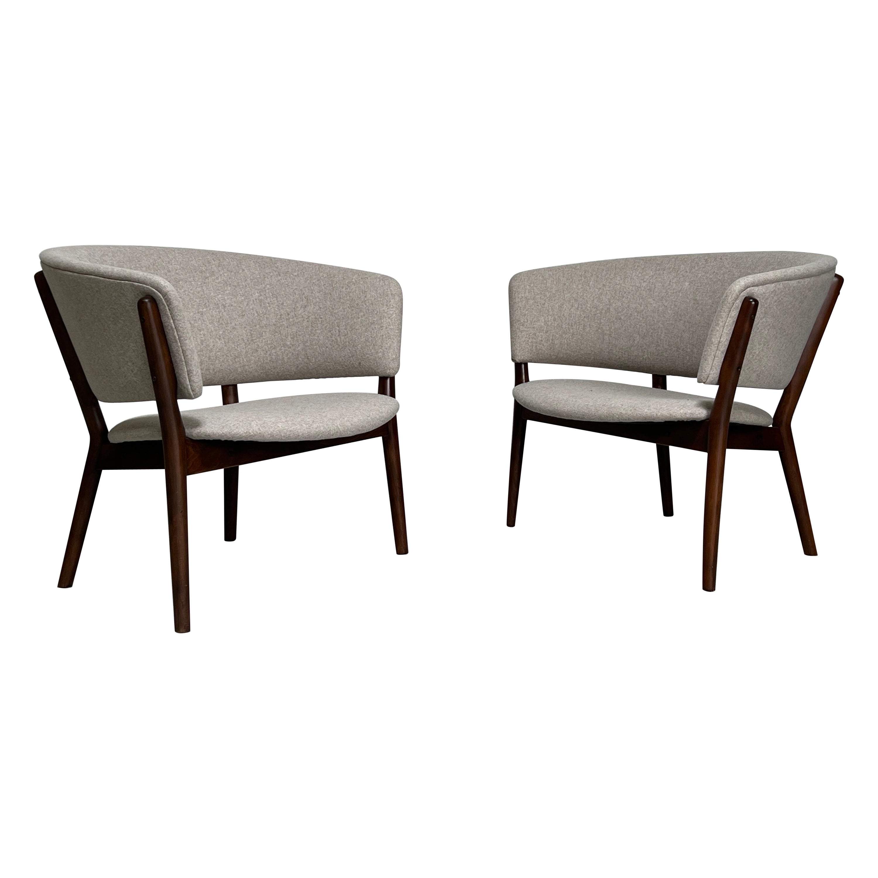 Pair of Lounge Chairs by Nanna Ditzel For Sale