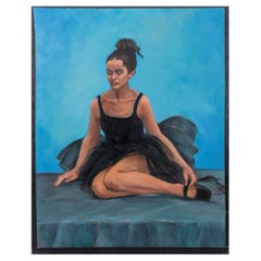 Penny Purpura Ballerina In Black Oil Painting