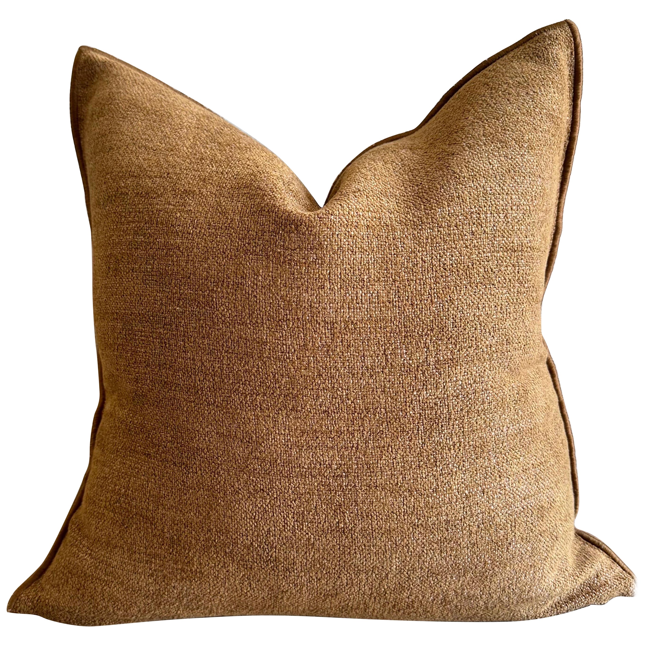 French Chenille Pillow with Insert  For Sale