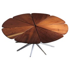 Richard Schultz Early California Redwood "Petal" Coffee Table for Knoll, 1960s