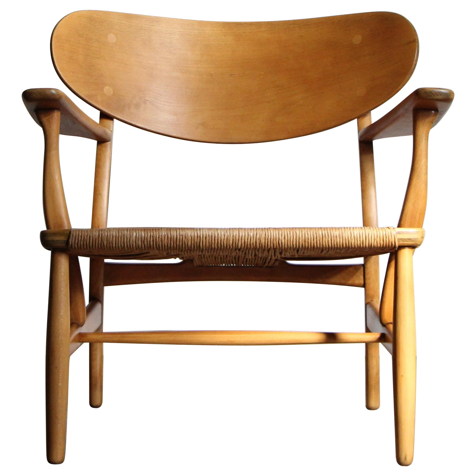 Early Hans Wegner "CH22" Lounge Chair for Carl Hansen & Sons, 1950s