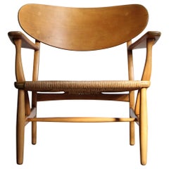 Early Hans Wegner "CH22" Lounge Chair for Carl Hansen & Sons, 1950s