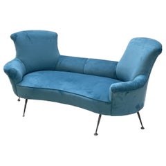 Three-seater sofa attributable to Gigi Radice x Minotti of the 70s