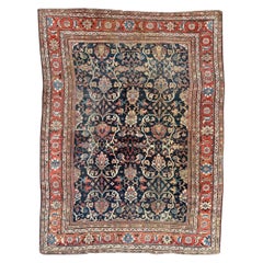 Bobyrug’s Nice antique large mahal style rug
