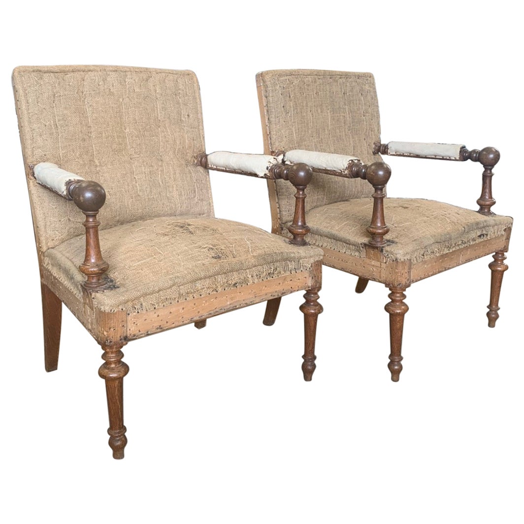 Pair Of Napoleon lll Armchairs