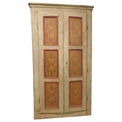 Old Door lacquered wall placard with frame, from Italy