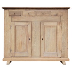 Frühes 19. Jahrhundert Puristisches Rustikales Eichen Sideboard