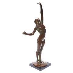 Antique Harriet Whitney Frishmuth “The Star” Bronze 1918