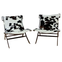 Antonio Citterio ”Timeless” Lounge Scissor Chairs for Flexform Newly Upholstered