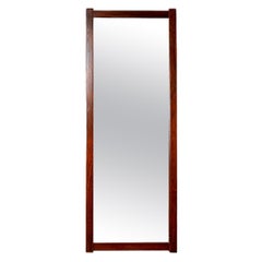 Danish Modern Rectangular Rosewood Mirror 