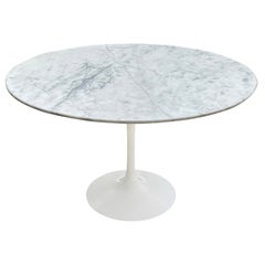 Eero Saarinen Knoll Tulip Table with Italian Calacatta Marble Top, 1960s