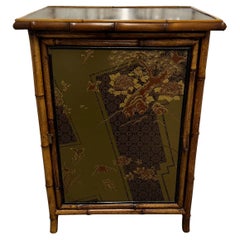 19th Century English Aesthetic Movement Japanned Bamboo Cabinet