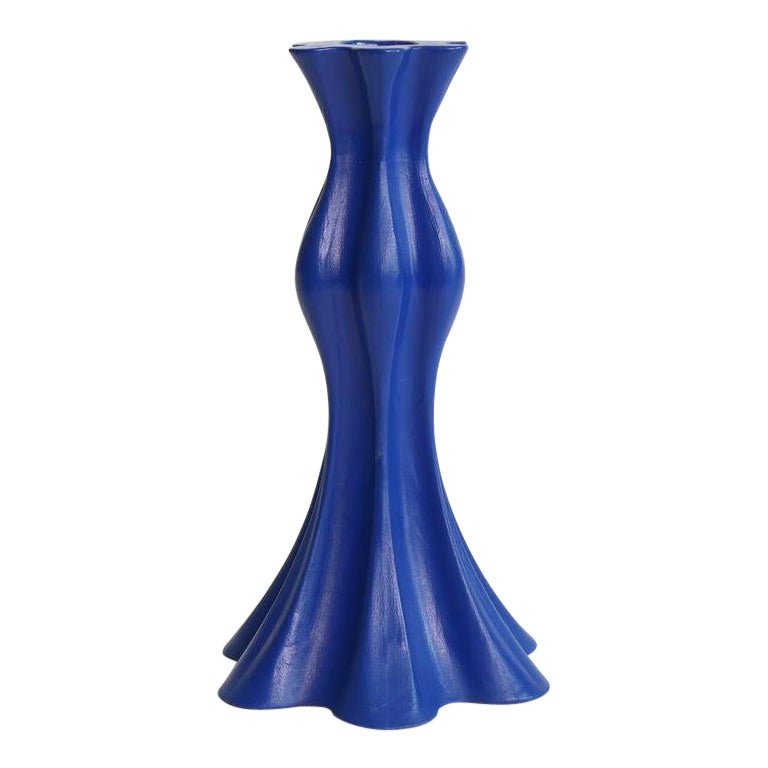 Small Candlestick in Cobalt For Sale