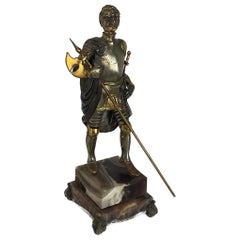 Vintage Figure of English knight produced by Giuseppe Vasari in the 70s
