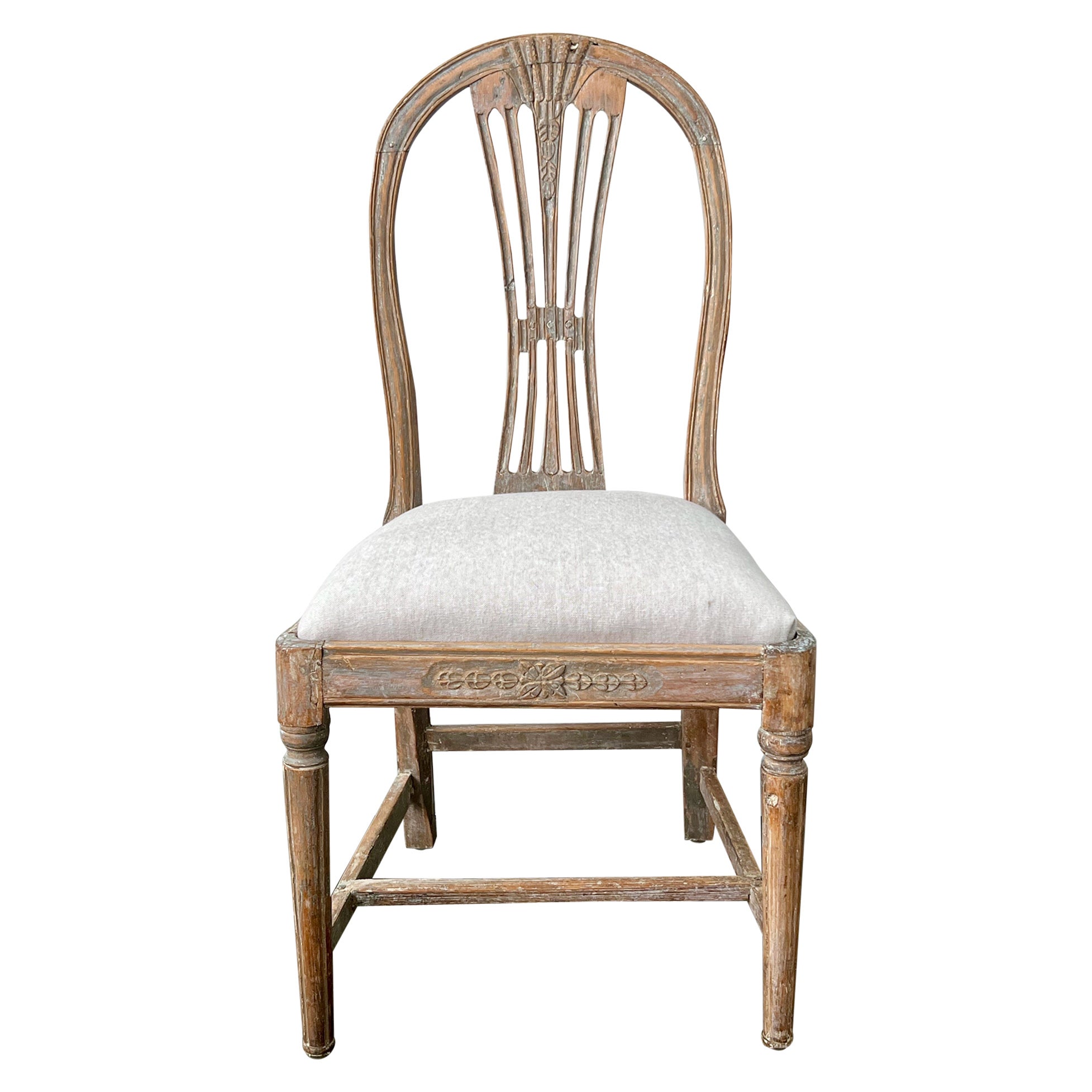 18th century Swedish Gustavian Period Side Chair For Sale