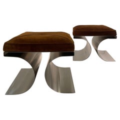 Pair of stools by Michel Boyer 