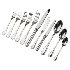 142-Piece Set Silver Plated Flatware for 12 Persons - Christofle - model Albi