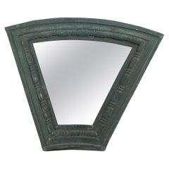 Irregular Curved Trapezoid Cove Copper Wall Mirror