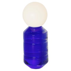 Table Glass Lamp “Navazi” 110x290 mm Modern Blown Lighting with Glass Sphere