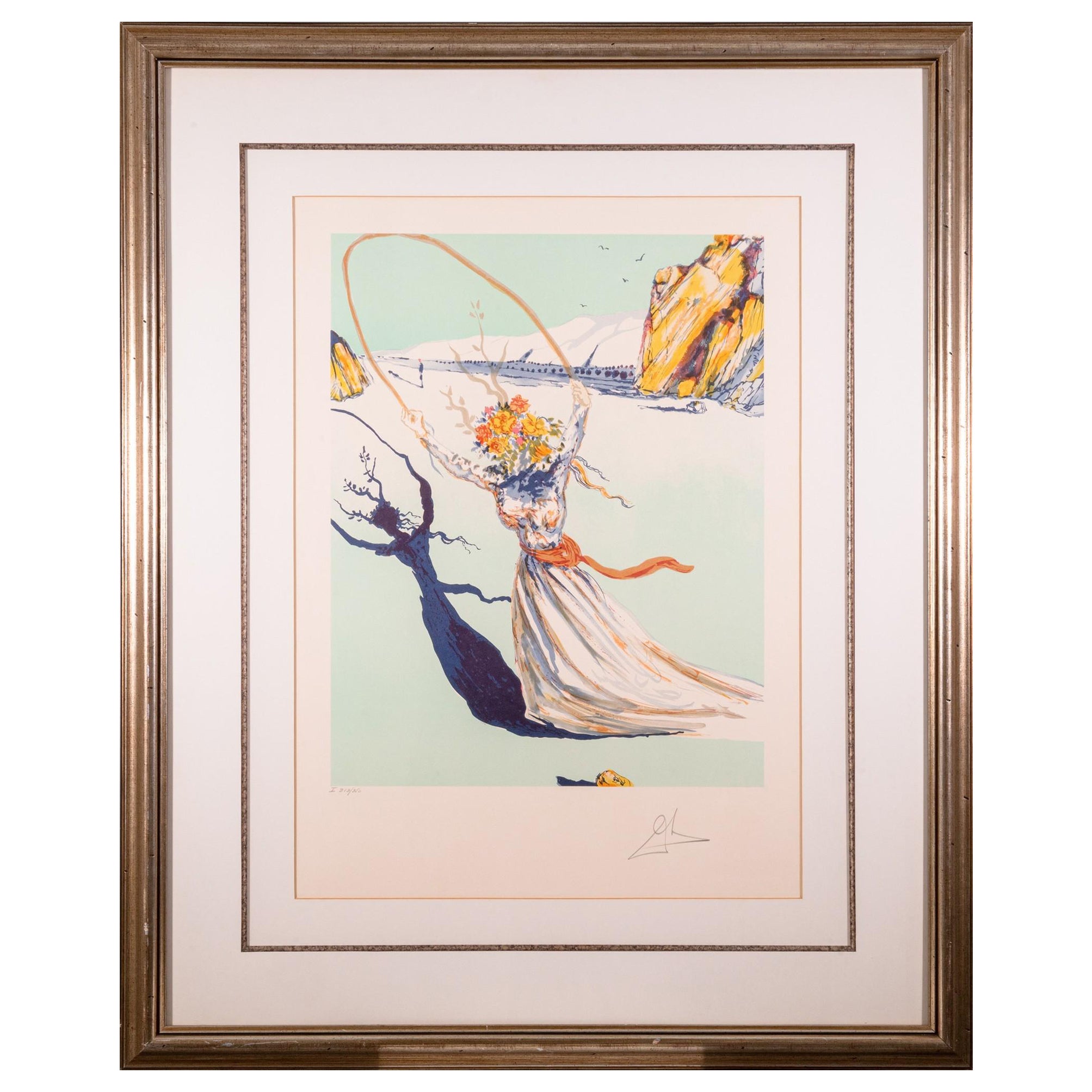 Salvador Dali Transcendent Passage Signed Modern Lithograph on Paper I 313/350