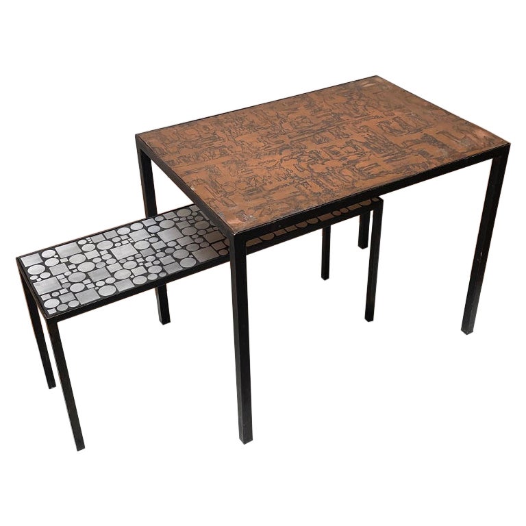 Herbert Hirche for Rosenthal Rare Midcentury Coffee Tables, 1970s, Germany For Sale
