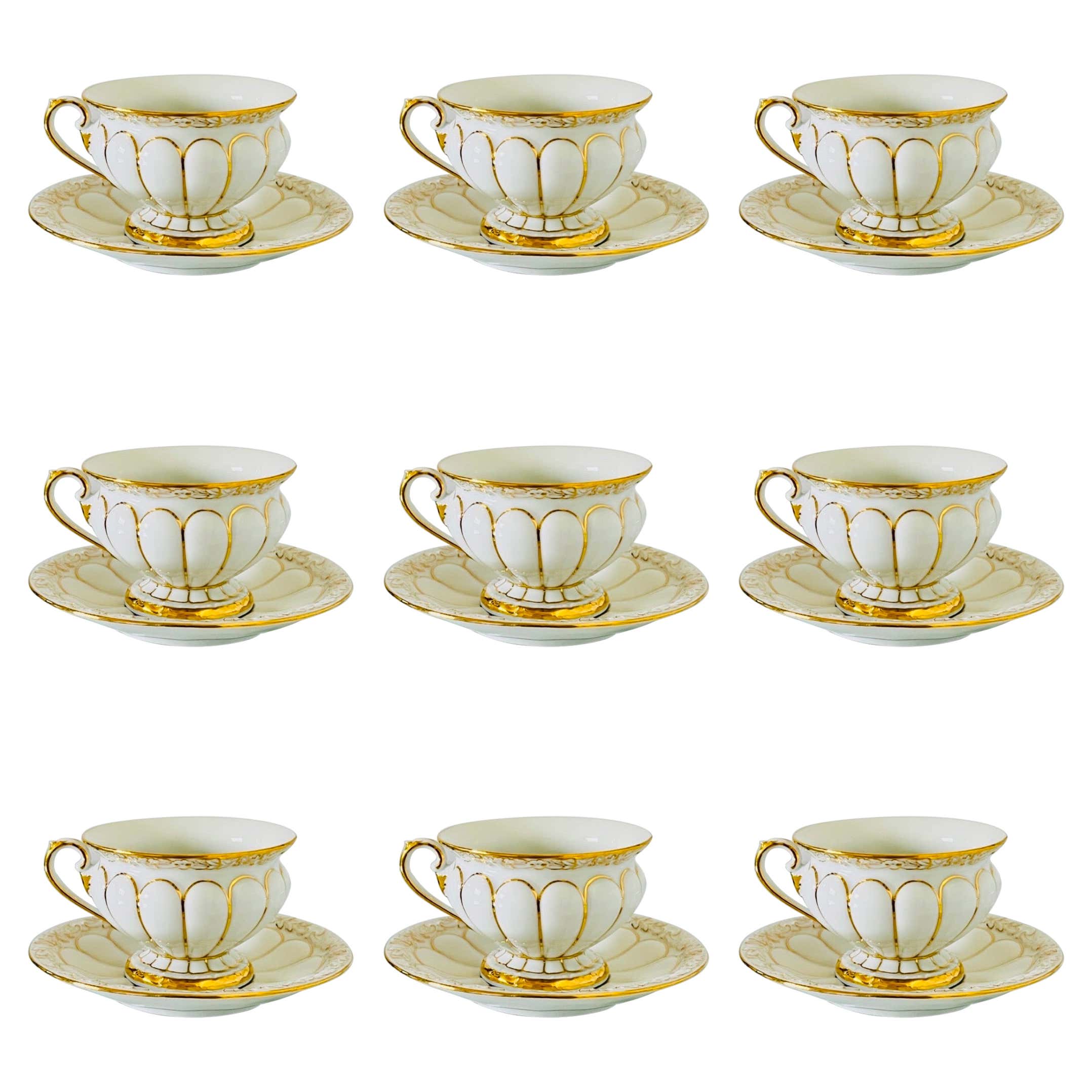 Tasses à Expresso Avec Soucoupes - Lot De 4 En Porcelaine, Motifs Animaux Joyeux (chat, Vache, Chien, Mouton)