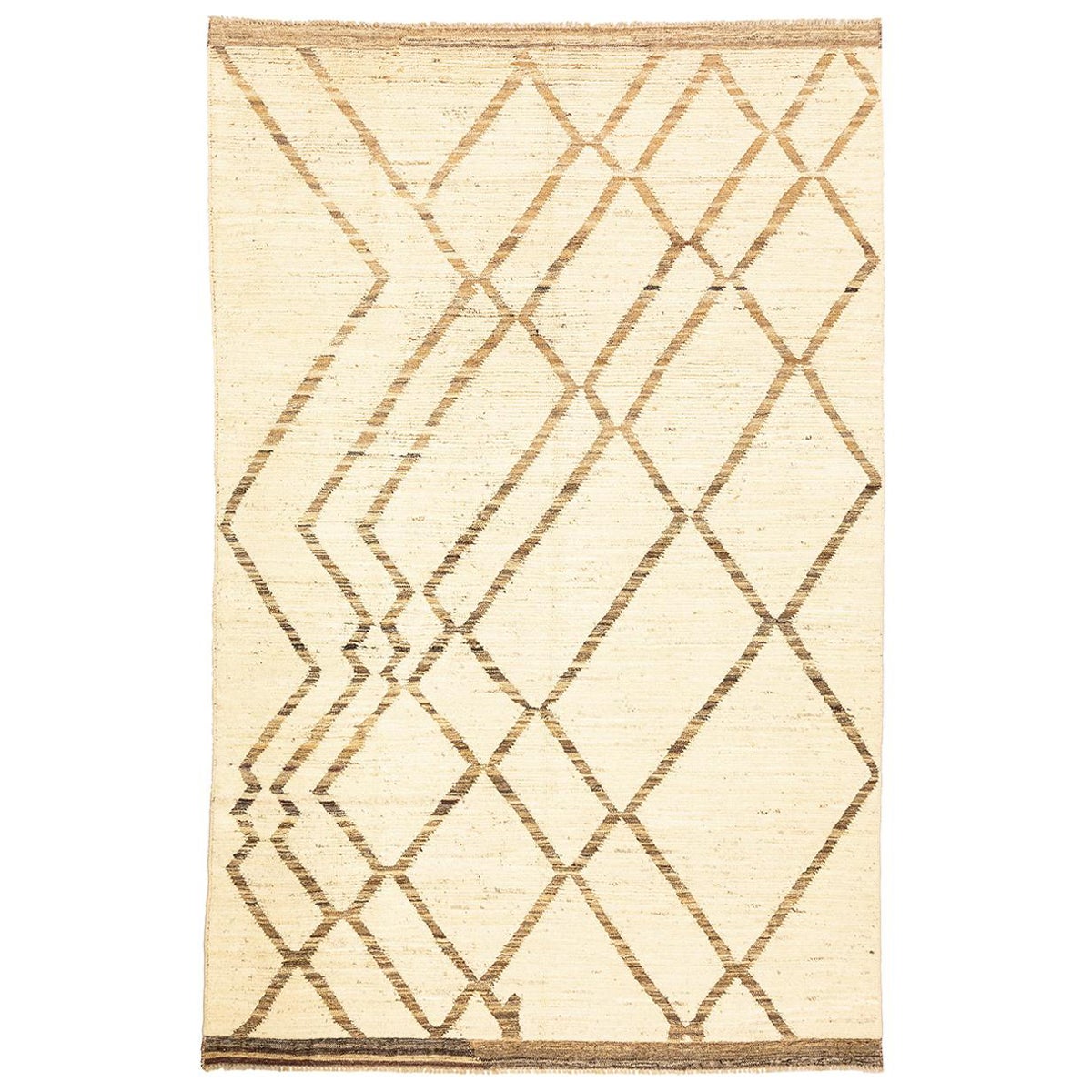Beni Ourain Moroccan Rug Beige Color For Sale