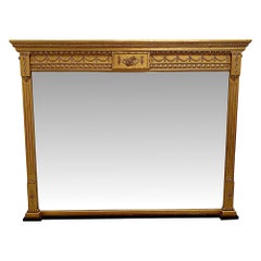  A Fabulous Edwardian Hall or Overmantle Mirror after Adams