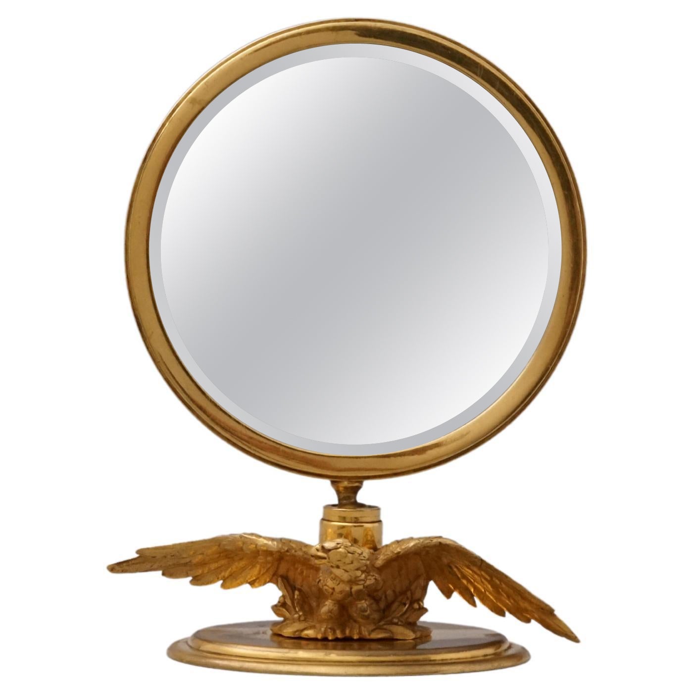 Gold Plated Mirror by Hermès Paris For Sale