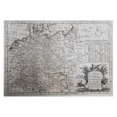 Original Antique Map of Germany. C.1780