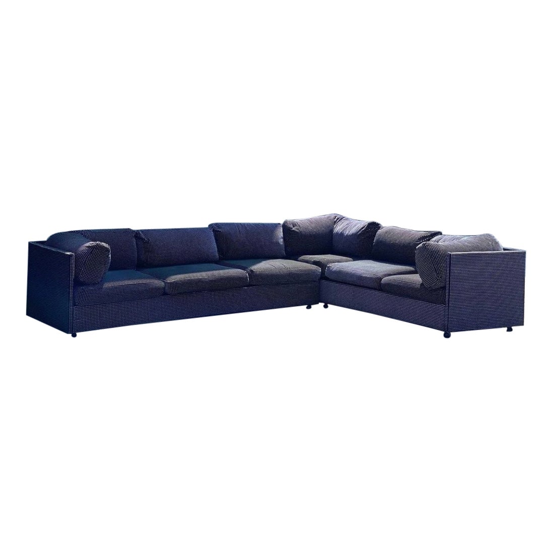 Two piece Selig Sectional Sofa by Milo Baughman - Seats Six For Sale