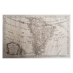 Original Antique Map of South America. C.1780