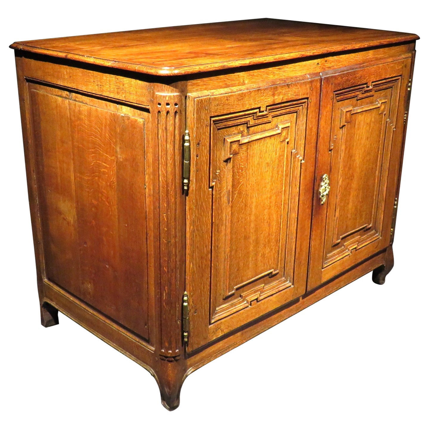 A Very Good Louis XV Period Panelled Buffet in Oak, France Circa 1740 For Sale