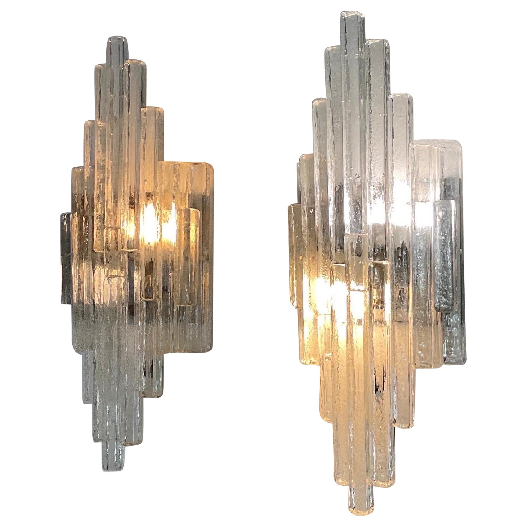 'Linea' series wall lamps, Poliarte Production, Verona, '70s. For Sale