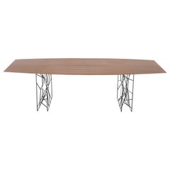 Monumental Walnut Dining Room "Synapsis" Table by Jean Marie Massaud for Porro