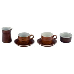 Vintage Stig Lindberg for Gustavsberg. COQ, coffee set. Ca 1970s