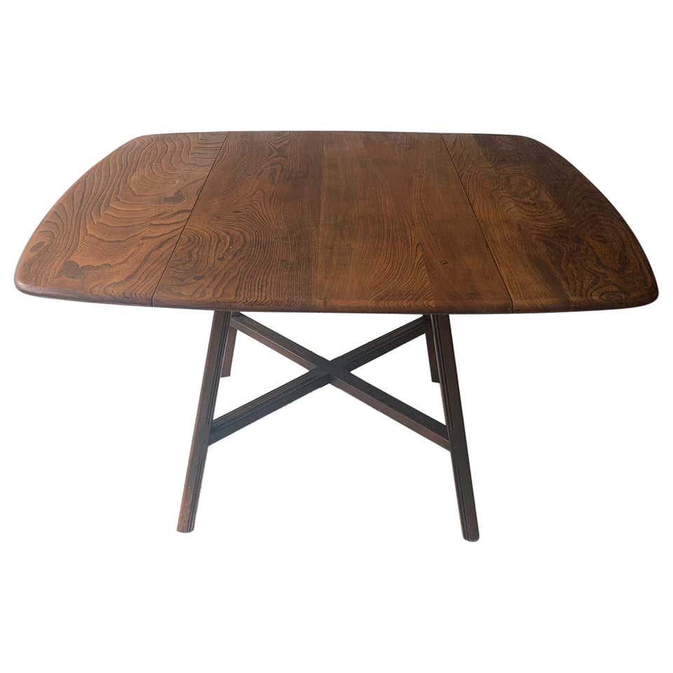 Mid century Ercol Model 492 drop leaf dining table by Lucian Ercolani ...
