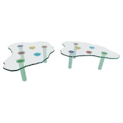 Pair of coffee tables by Jean Daniel Salvat, 1980s