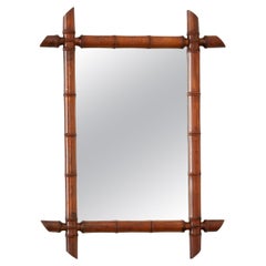 French Faux Bamboo Mirror