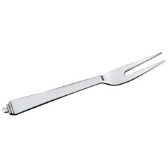 Pirámide Georg Jensen. Tenedor para embutidos de plata de ley.