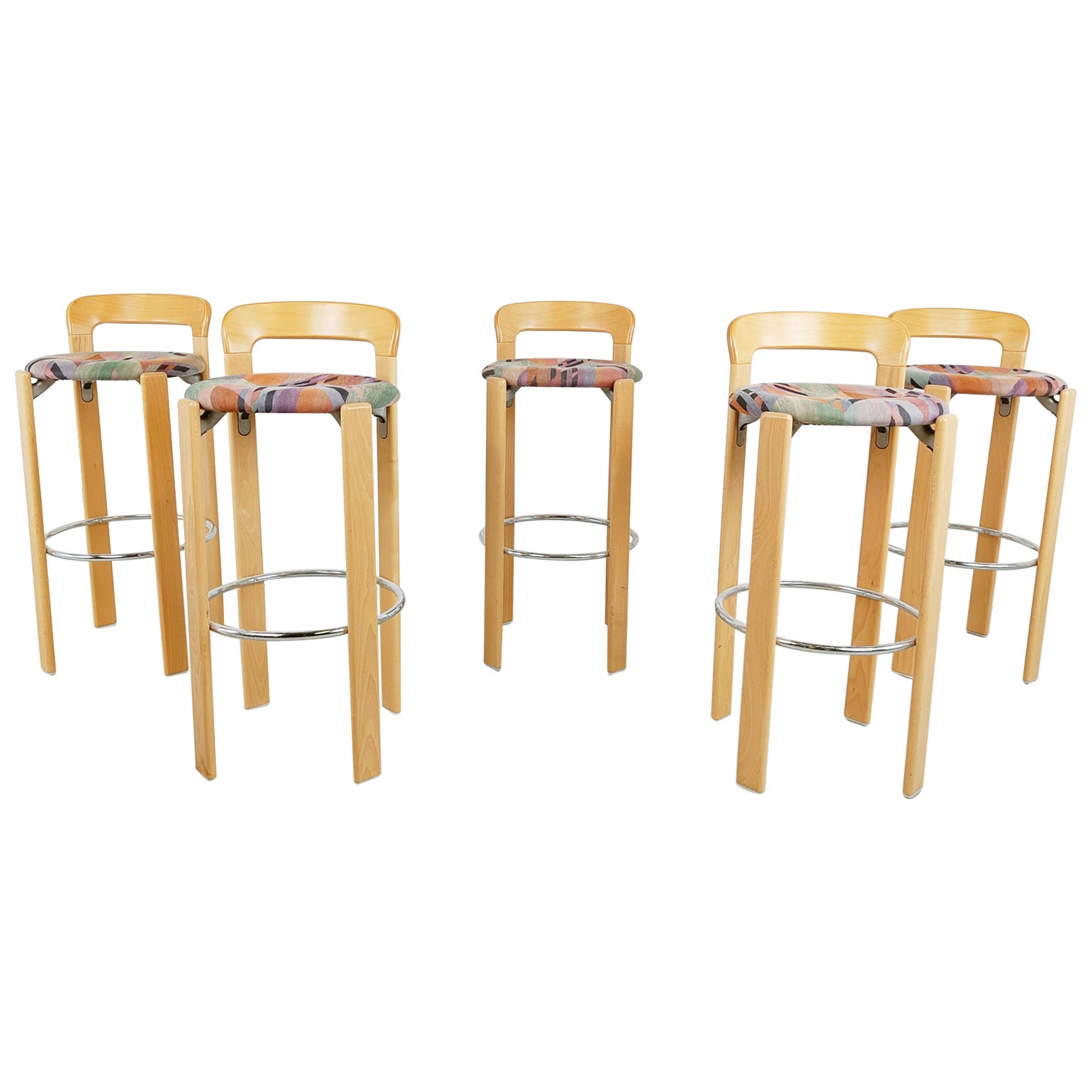 Bruno Rey bar stools for Kush & Co, set of 5