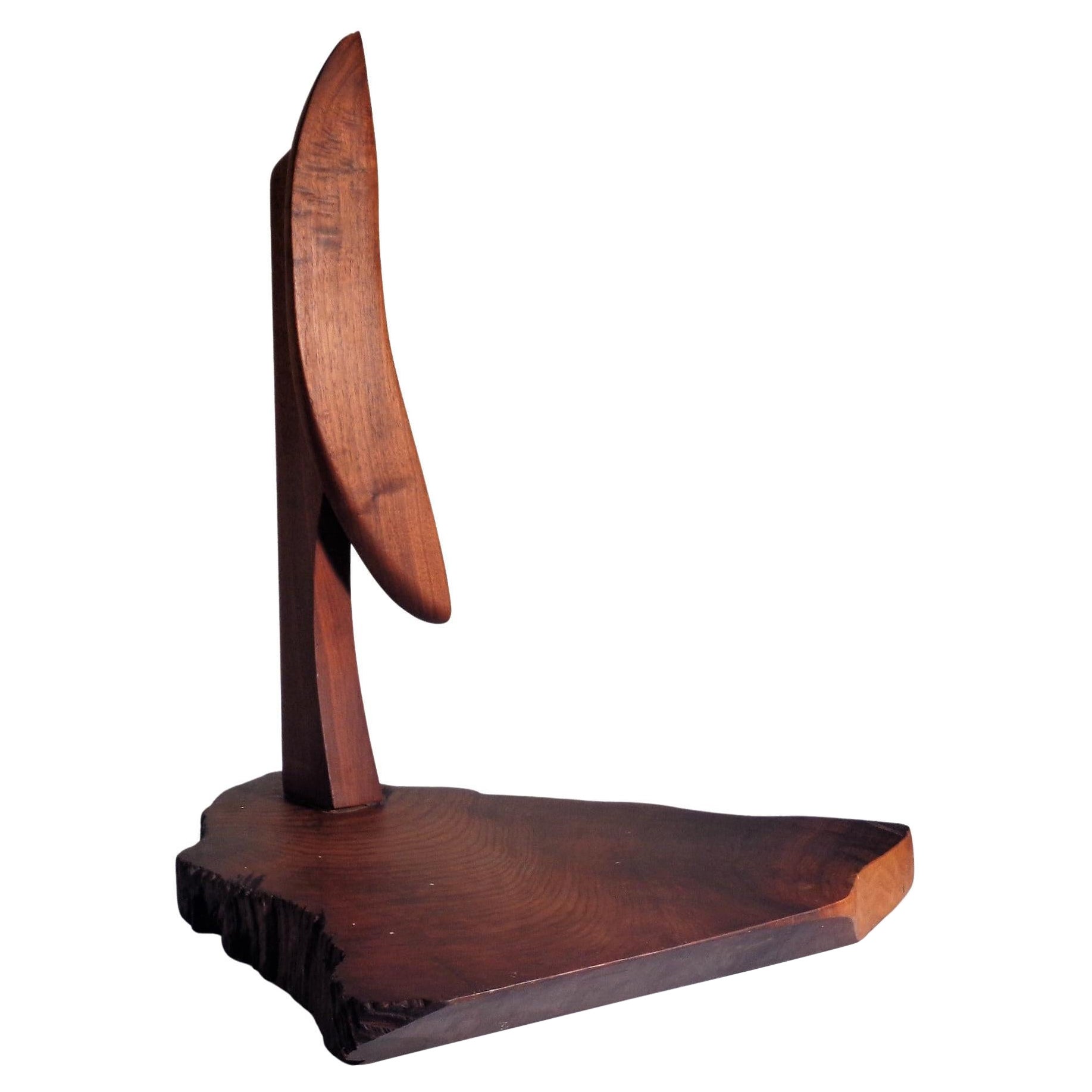 American Studio Craft Movement Modernist Abstract Wood Sculpture, 1970-1980 For Sale