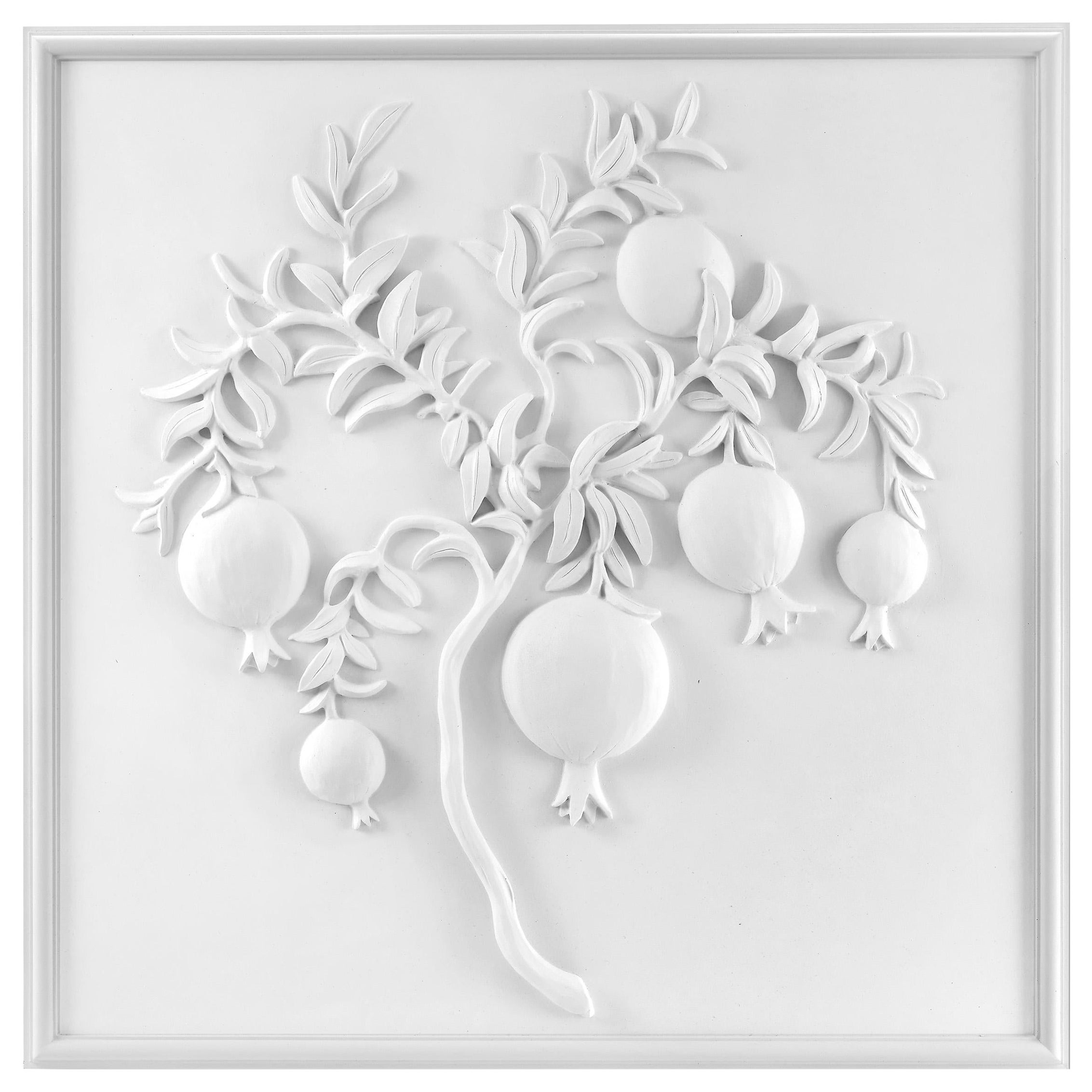 Bunny Williams Home Pomegranate Plaster Panel, 18" For Sale