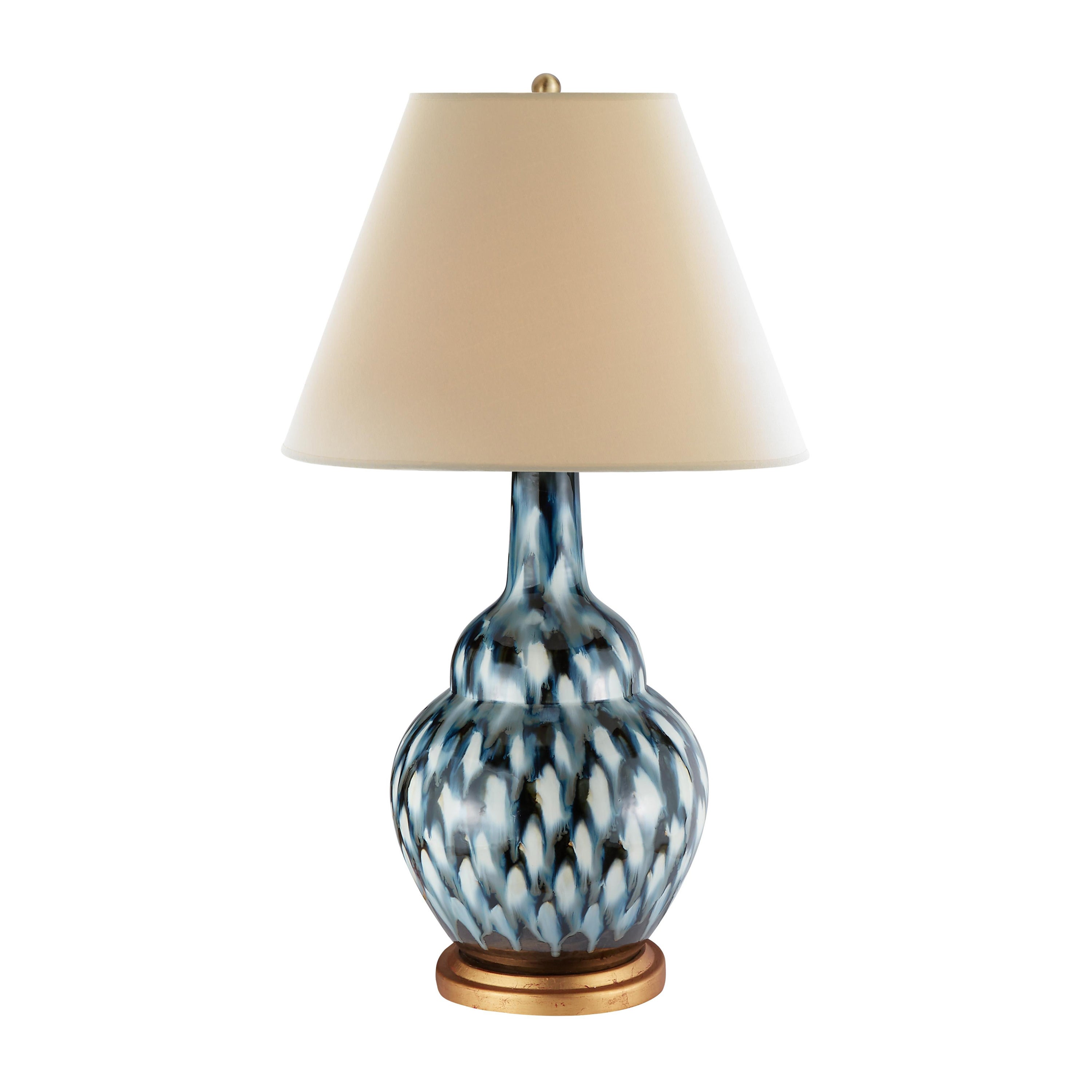 Bunny Williams Home Pheasant Feather Lamp (Blue)