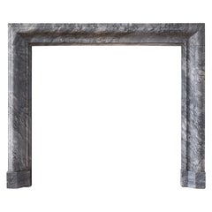 Antique Grey Marble Bolection Fireplace